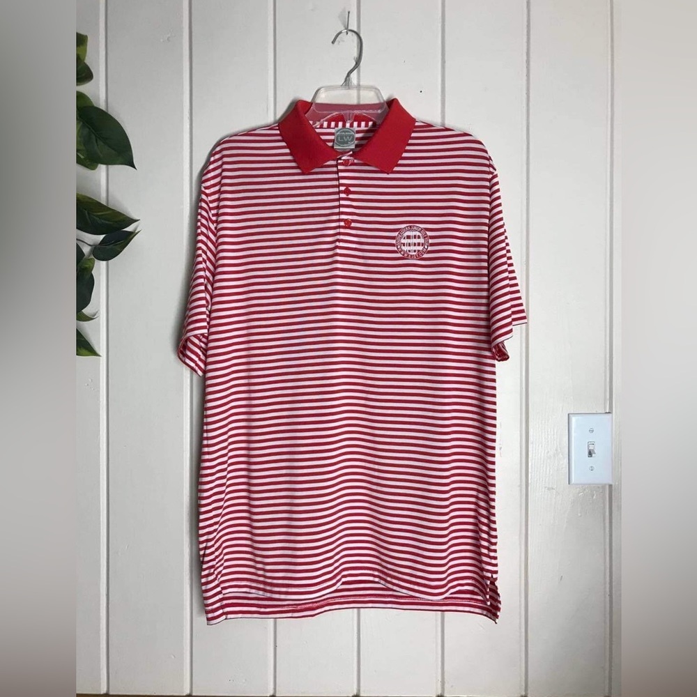 Red Whit Stripe Levelwear Southeastern Junior Golf Tour Polo Shirt
Medium Unisex - Picture 9 of 16